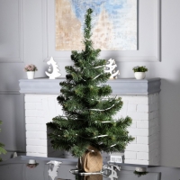 Умная гирлянда &laquo;Нить&raquo; 15 м роса, IP20, серебристая нить, 100 LED, управление с приложения, свечение RGB, USB