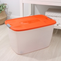 Бокс универсальный, на колёсиках, 56 л, 60&times;40&times;36 см, цвет МИКС