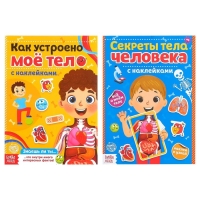 Наклейки набор &laquo;Тело человека&raquo;, 2 шт. по 16 стр.