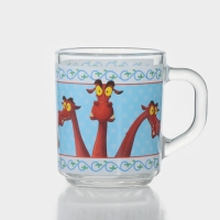 Кружка стеклянная &laquo;Три Богатыря&raquo;, 230 мл
