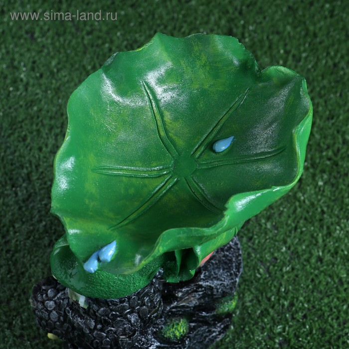 Садовая фигура - поилка из полистоуна &laquo;Лягушки на камне&raquo;, 20&times;17&times;29 см