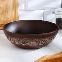 Салатник классический &laquo;Ангоб&raquo;, 1л, 6 х 18,5 х 18,5см