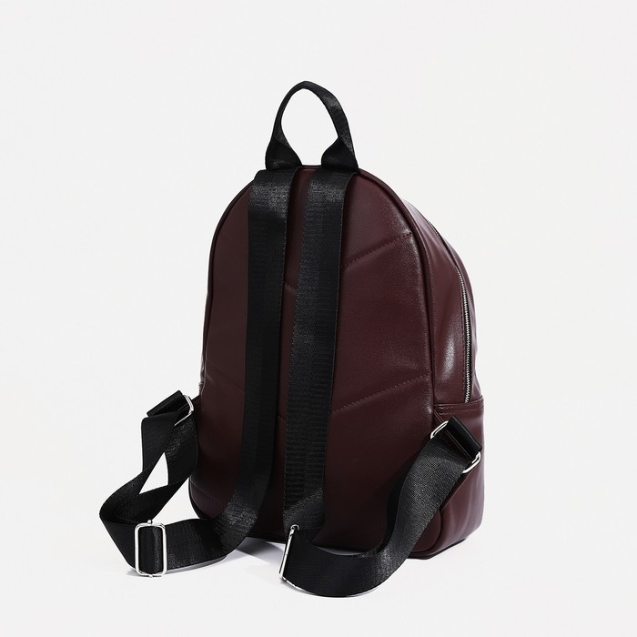 Рюкзак на молнии, &laquo;Медведково&raquo;, наружный карман, цвет коричневый