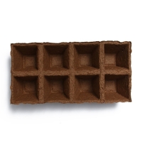 Торфяная кассета, 8 ячеек по 200 мл, 7 &times; 7 см, набор 3 шт.