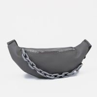 Поясная сумка на молнии, цвет серый Поясная сумка на молнии, цвет серый