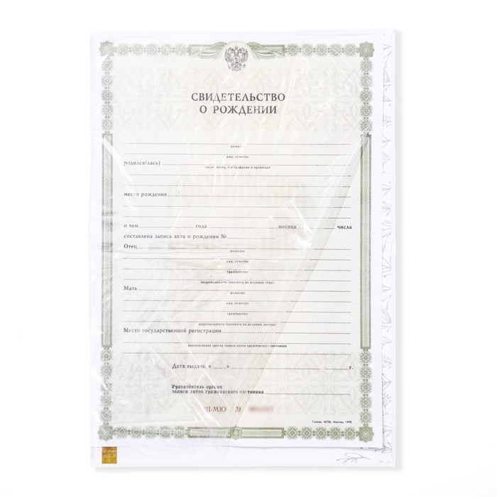 Папка для свидетельства о рождении &laquo;Зайки&raquo;, А5