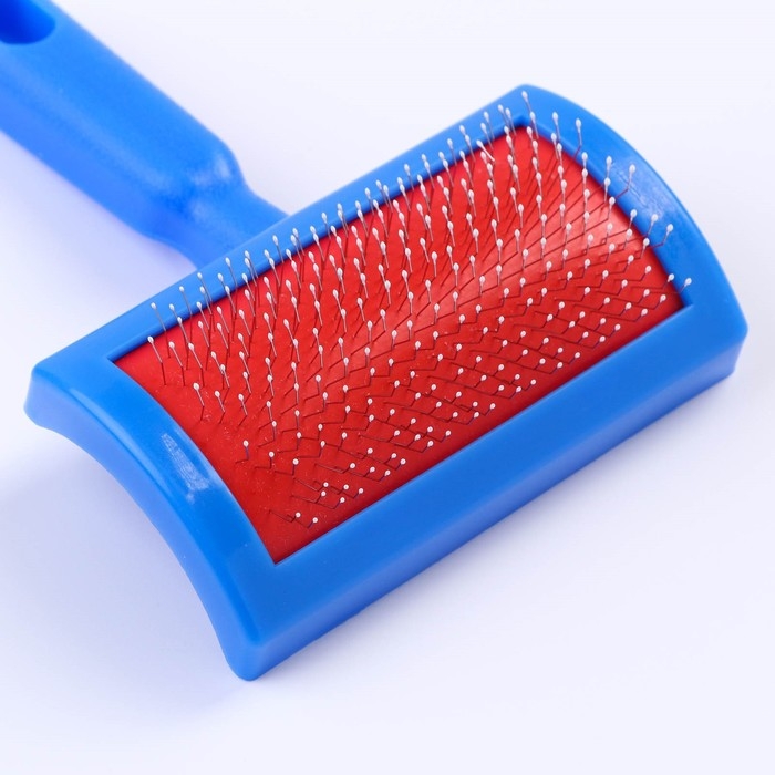 Пуходерка полукруглая средняя с каплями, 10 х 13 см, синяя Пуходерка полукруглая средняя с каплями, 10 х 13 см, синяя