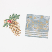 Набор подарочный Этель "С Новым годом" полотенце 30х60см и аксессуары (4 предм) Набор подарочный Этель "С Новым годом" полотенце 30х60см и аксессуары (4 предм)