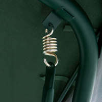 Качели садовые "Милан", зеленые, 237 х 136 х 172 см, макс нагрузка 350 кг