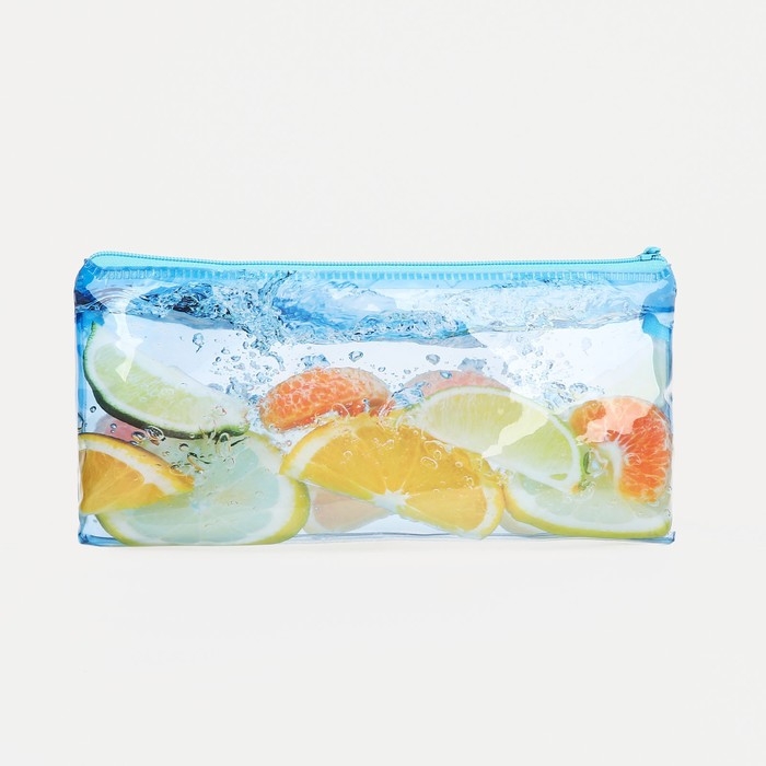 Косметичка на молнии, цвет голубой Косметичка на молнии, цвет голубой