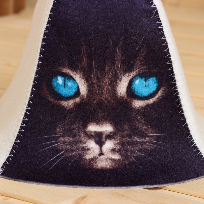 Шапка для бани Шапка для бани "Кошка" принт