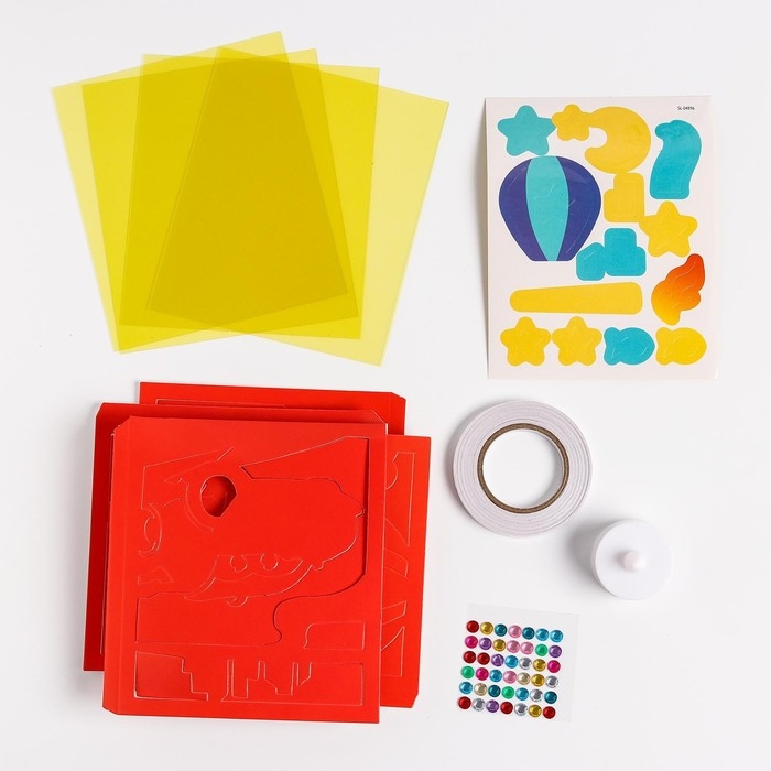 Набор для творчества &laquo;Чудесный ночник. Машинка&raquo;, 3Д эффект, цветное свечение, с декором, 5+