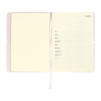 Ежедневник недатированный A5 136 листов deVENTE. Jane, мягкая обложка пвх, резинка, перфорация, ляссе, блок 70, сиреневый Ежедневник недатированный A5 136 листов deVENTE. Jane, мягкая обложка пвх, резинка, перфорация, ляссе, блок 70, сиреневый