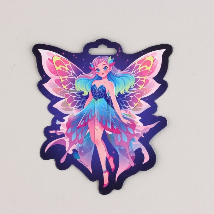 Бант для волос белый школьный &laquo;Фея&raquo; на заколке,11,3 х 12,6 см