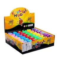 Лизун в банке, с бусинами, МИКС