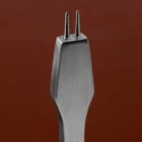 Набор строчных игольчатых пробойников для кожи (3шт цена за наб) шаг 4мм серебряный АУ