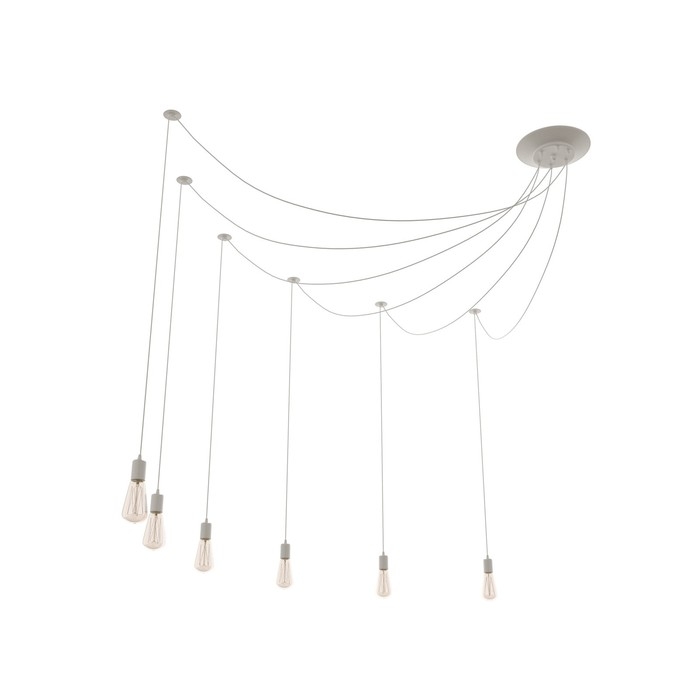 Светильник "Паук" 6x40Вт E27 белый BayerLux