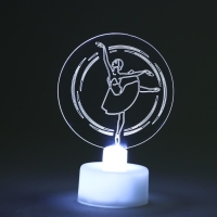 Мини - светильник новогодний на Новый Год &laquo;Новогодняя коллекция:Балерина&raquo;, на Новый год, диаметр 6 см, модель E-33