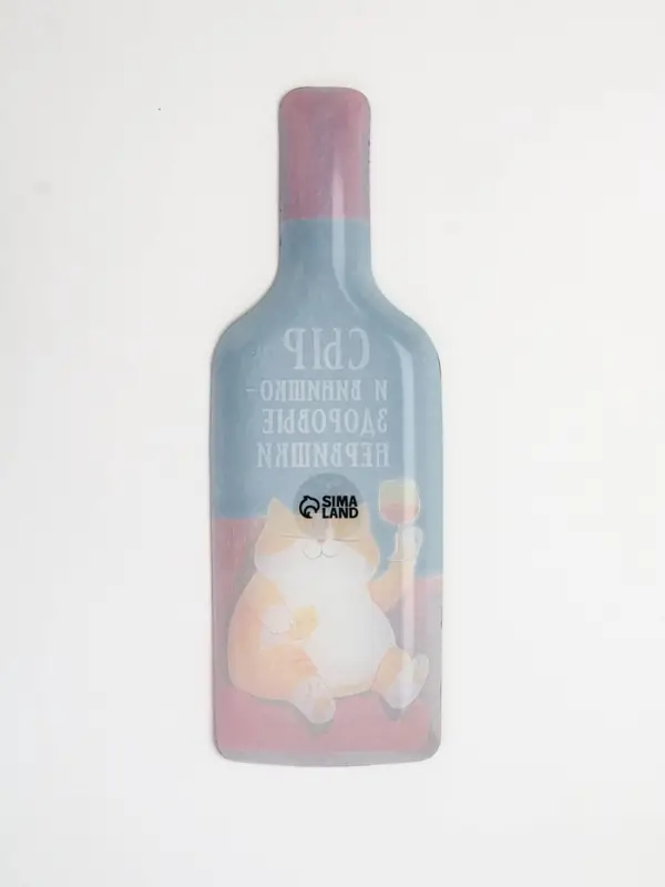 Тарелка в форме бутылки &laquo;Котик&raquo;, 11.3&times;34.5 см