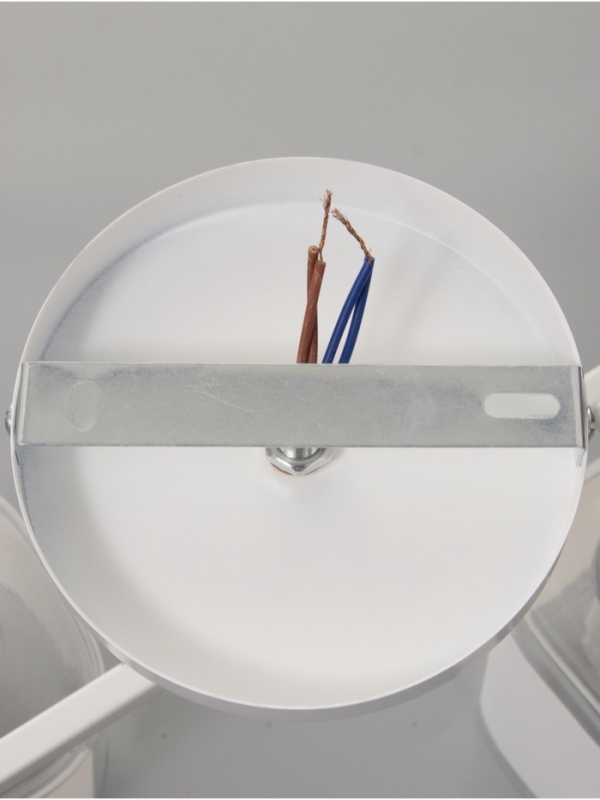 Люстра "Айрис" 2хЕ27 40Вт бело-хромовый 45х26х27 см BayerLux