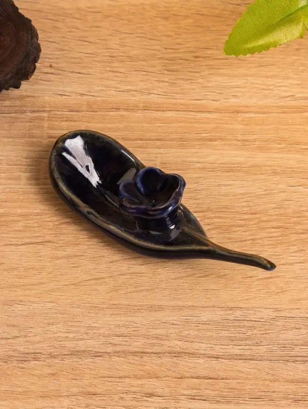 Подставка под благовония &laquo;Цветение&raquo;, 10.5&times;3.5&times;3 см, керамика, синяя