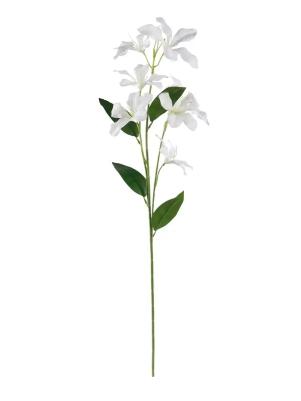 Цветы искусственные "Баухиния пёстрая" d-13 см 71 см, белый