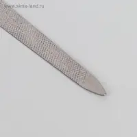Пилка металлическая для ногтей, 13.5 см, в чехле, цвет серебристый
