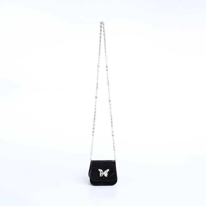 Сумка женская на магните, цвет чёрный