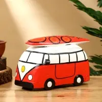 Копилка &laquo;Микроавтобус&raquo;, 24&times;12&times;13.5 см, дерево, красный