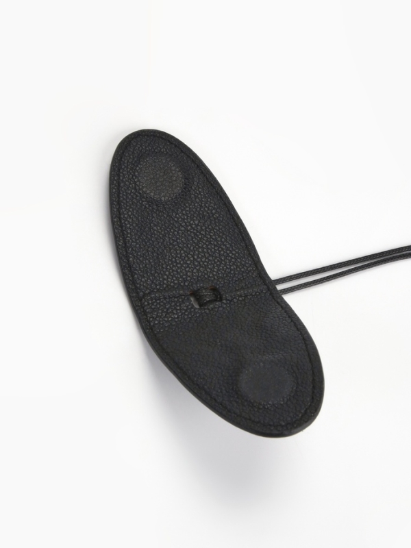 Держатель для очков на шею, шнурок  88 см, 4.5 х 7 см, чёрный