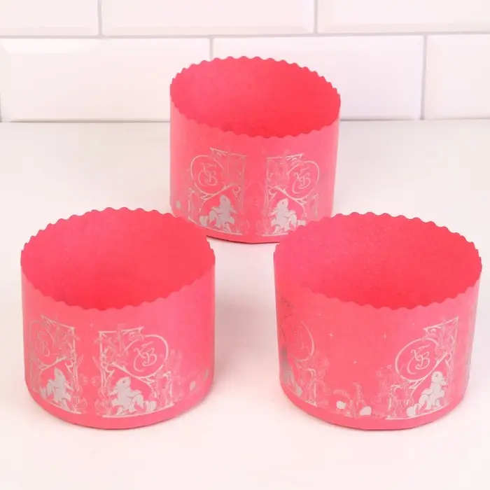 Форма для кулича бумажная &laquo;ХВ Зайчата&raquo;, 12.4&times;9 см, розовая