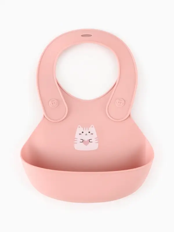 Нагрудник детский, цвет светло-розовый