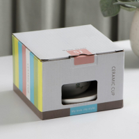 Набор керамический чайный с ложкой «Ботаника», 2 предмета: чашка 200 мл, блюдце, цвет МИКС Набор керамический чайный с ложкой «Ботаника», 2 предмета: чашка 200 мл, блюдце, цвет МИКС