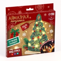 Алмазная мозаика на новый год с полным заполнением на фигурке &laquo;Ёлка&raquo;, новогодний набор для творчества