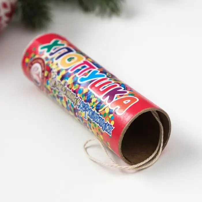 Хлопушка пневматическая, 10 см, МИКС