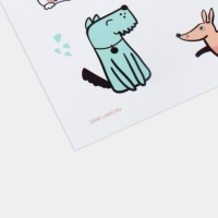 Коврик под миску &laquo;Собачья радость&raquo; , 43х28 см