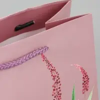 Пакет подарочный ламинированный, "Цветочный узор" 18 х 22,3 х 10 см