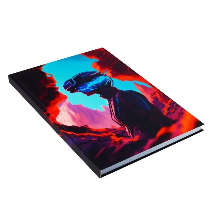 Колледж-тетрадь в твердой обложке 7БЦ, А4, 160 листов, Взгляд в будущее, блок в клетку, глянцевая ламинация