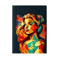 Колледж-тетрадь в твердой обложке 7БЦ, А4, 120 листов, Девушка. Арт, блок в клетку, матовая ламинация, ВЫБОРОЧНЫЙ ЛАК