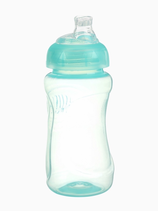Поильник детский с мягким носиком, 300 мл., цвет бирюзовый, +9 мес