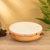 Сувенирный музыкальный инструмент "Бубен" махагон, 21х21х7 см