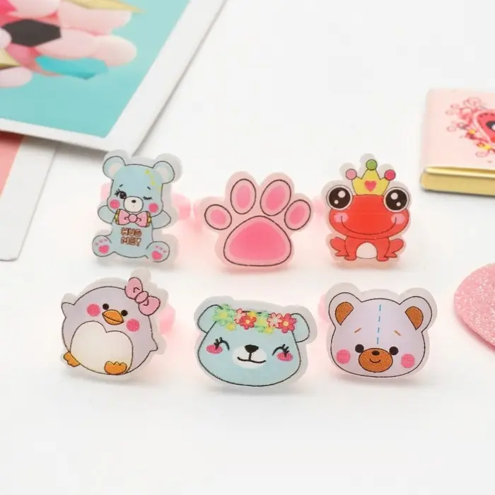 Кольцо детское Выбражулька &laquo;Радость&raquo;, форма МИКС, цветное, безразмерное