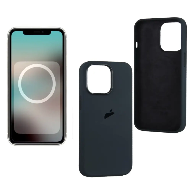 Чехол iPh 13 Pro Silicon Case 100% ORG Midnight