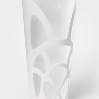 Корзина для пакетов, 18&times;9&times;35 см, цвет белый