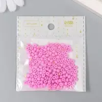 Бисер стекло 6/0 "Розовая фуксия" 15 гр