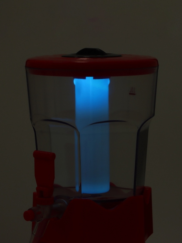 Башня пивная Tavimo, 3 л, ёмкость для льда, подсветка, пластик, красный