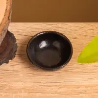 Соусник, 4.5&times;4.5&times;2 см, керамика, чёрный матовый