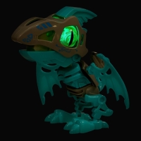 Электронный конструктор динозавр &laquo;Динобот&raquo;, со звуком и подсветкой, на батарейках, цвет МИКС