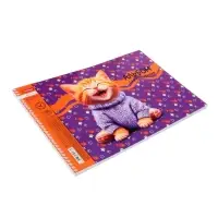 Альбом д/рис А4 40л на спирали Hatber "Мы-котики!", выб лак, перфорац, 4В МИКС