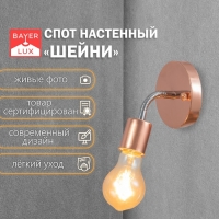 Спот "Шейни" Е27 40Вт медь 10х10х10см Спот "Шейни" Е27 40Вт медь 10х10х10см